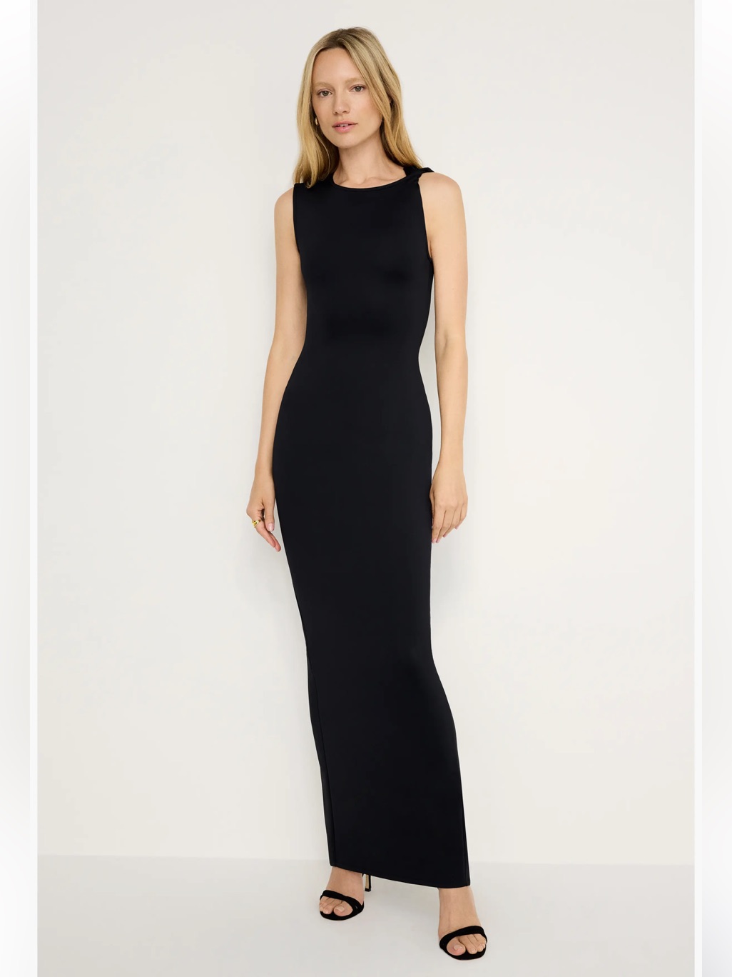Black Sleeveless Maxi Dress - Brand: Good American